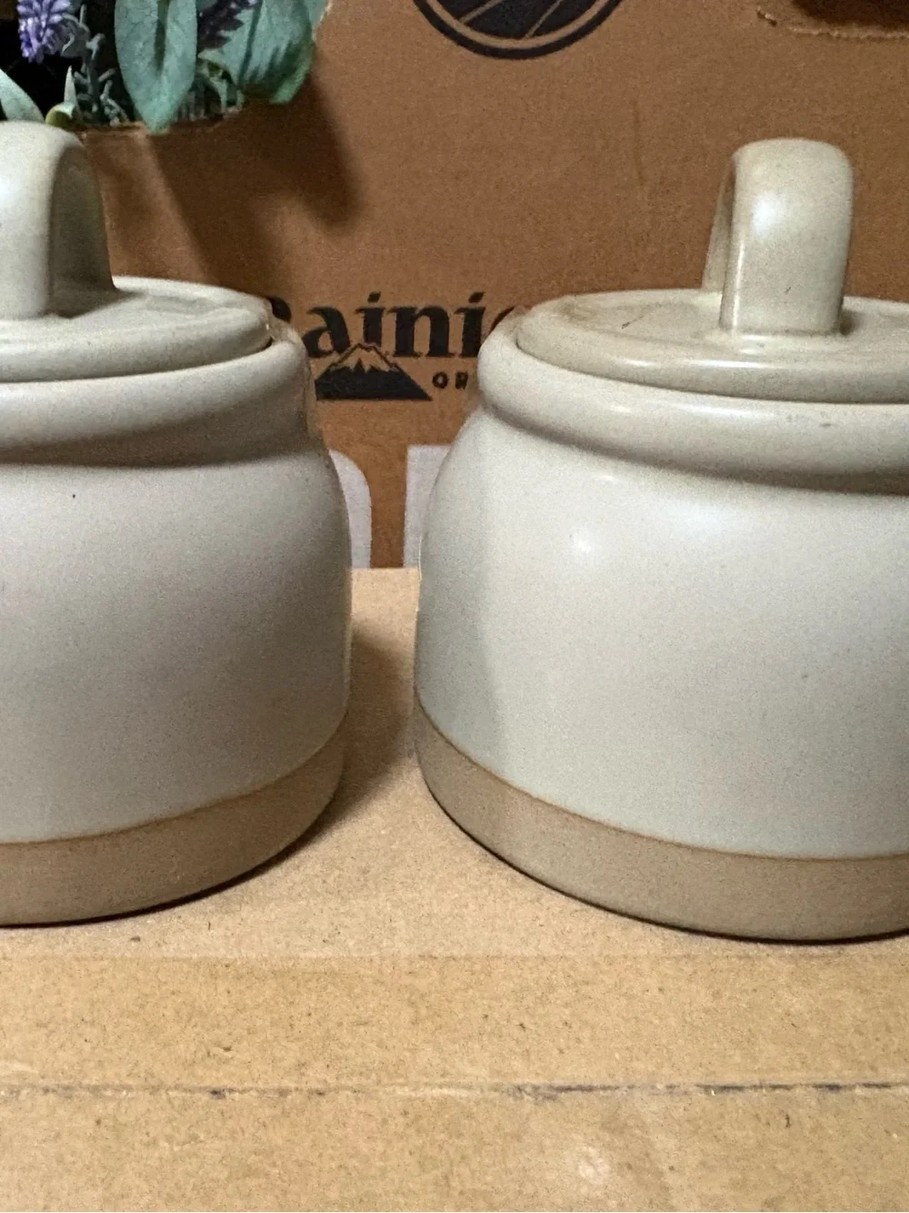Set of 2 Sugar/Salt/Pepper cellars from Hearth & Hand with Magnolia